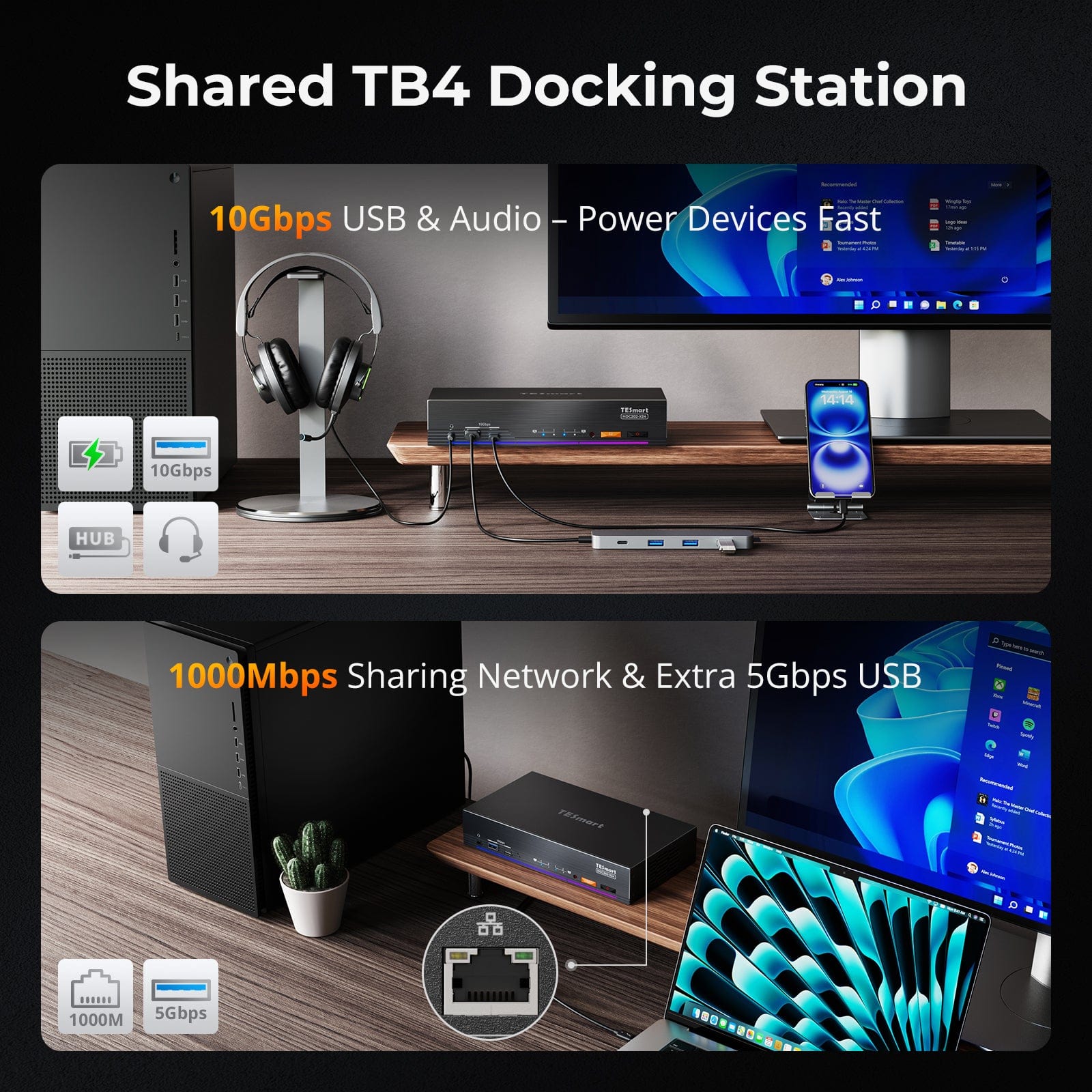 Thunderbolt 4 vs. USB-C: Which TESmart Dual-Monitor KVM Switch Fits Yo