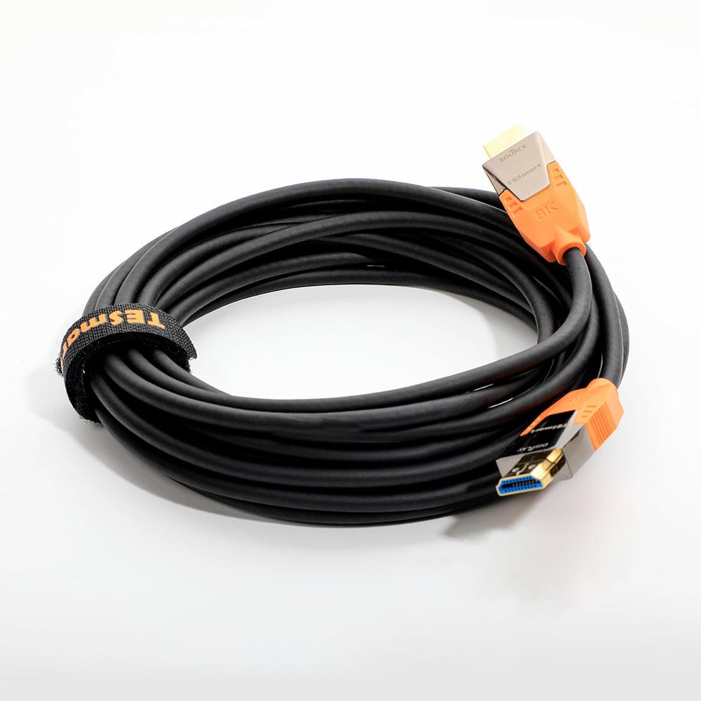 TESmart 8K Ultra HD Fiber Hybrid Cable - 48Gbps True 8K@60Hz EMI-Certified with Zinc Alloy Armor & 7-Layer Shielding for Gaming Consoles/8K TVs/Mac/PC/Workstations 8K Ultra HD Fiber Hybrid Cable - 48Gbps True 8K@60Hz EMI-Certified with Zinc Alloy Armor & 7-Layer Shielding for Gaming Consoles/8K TVs/Mac/PC/Workstations