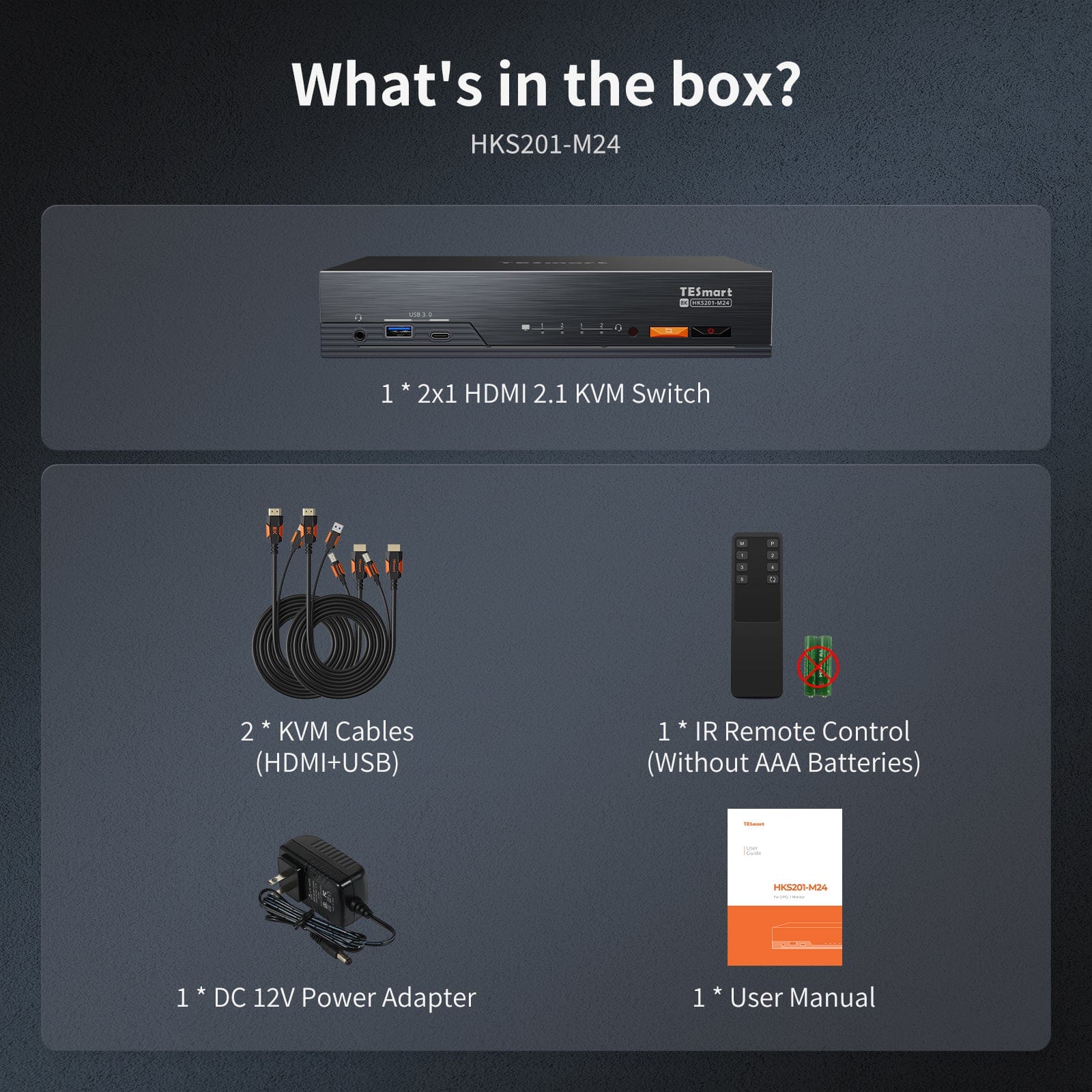 TESmart 8K60Hz HDMI 2.1 2x1 KVM Switch Pro Hub for 2 PCs, w/ EDID Emulation, Gigabit LAN, Dual Charging & USB 3.2 Gen 1 Ultra HD 8K60Hz 2×1 HDMI KVM Switch for 2 PCs, w/ EDID Emulation, Gigabit LAN, USB 3.2 Gen1 & Fast Charging