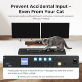 TESmart Dual Monitor KVM Switcher 4 Port Dual Monitor KVM Switch Kit DP 4K60Hz with USB 3.0 Docking Station, EDID 4 Port Dual Monitor KVM Switch Kit DP 4K60Hz with USB 3.0 Docking Station, EDID