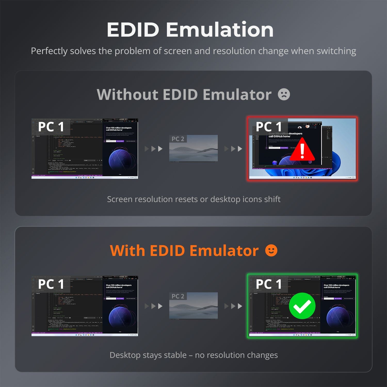 TESmart HDMI Switcher 8 Port Rackmount HDMI Switch 4K@60Hz with RS232/LAN 8 Port HDMI Switch 4K 60Hz Auto Switch With RS232/LAN-TESmart