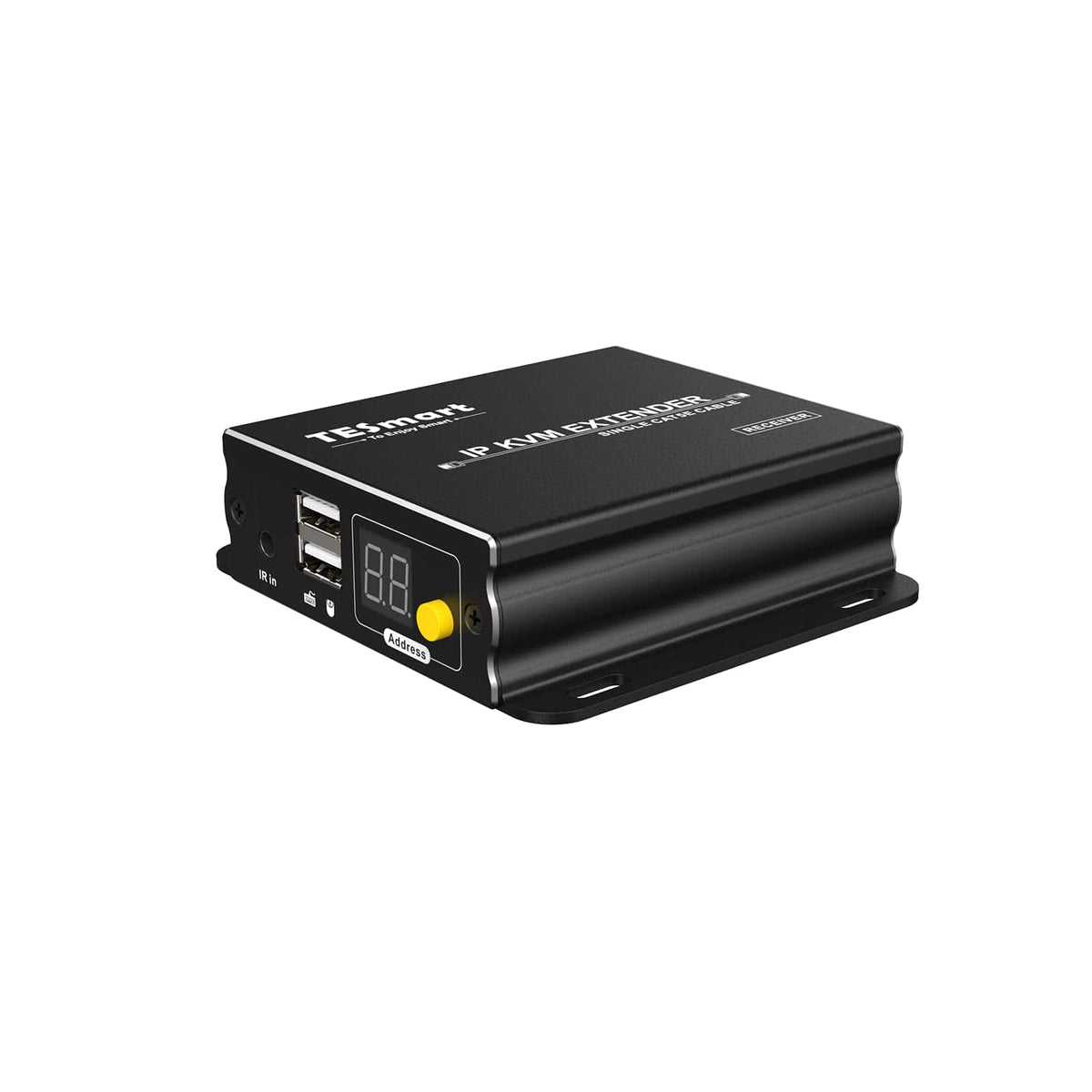 TESmart HKE120-RX-EH23-USBK HDMI/VGA KVM Extender 120M HDMI KVM Extender Many to Many 1080P60Hz Over CAT5/6 Cable 393ft HDMI KVM Extender Many to Many Via LAN CAT5e/6 -TESmart HKE12MMA20 (New Version) / RX / US Plug