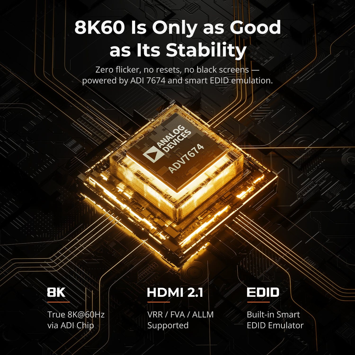 TESmart NEW HDMI 2.1 8K60Hz 8x1 KVM Switch for 8 PCs & 1 Monitor, w/ ADI Chip, EDID Emulator, VRR, FVA, ALLM, 48Gbps, and Dynamic HDR 8K60Hz HDMI 2.1 KVM Switch for 8 PCs with EDID & USB 3.2 | TESmart