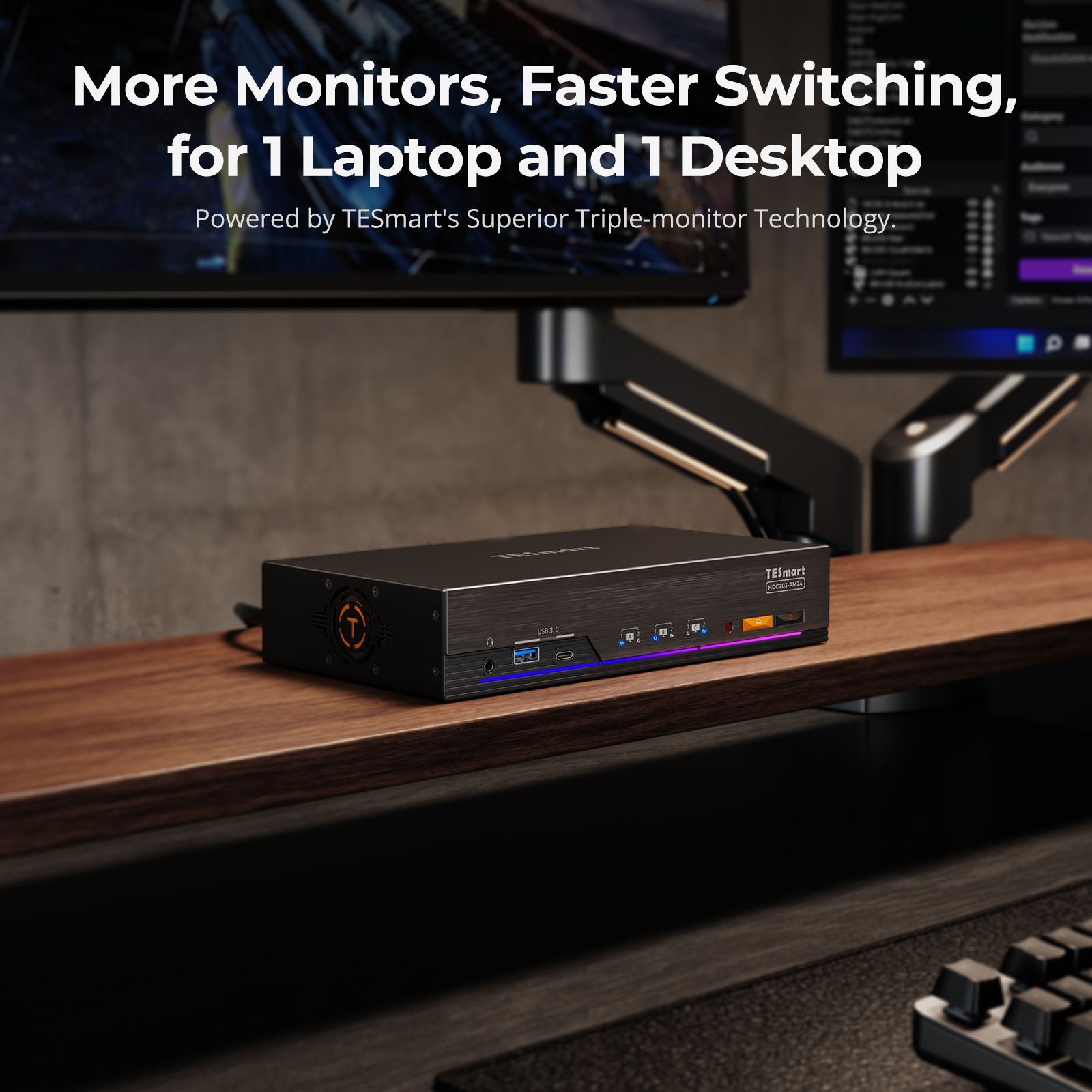 How to Achieve Triple Monitor Output on MacBook with TESmart KVM ...