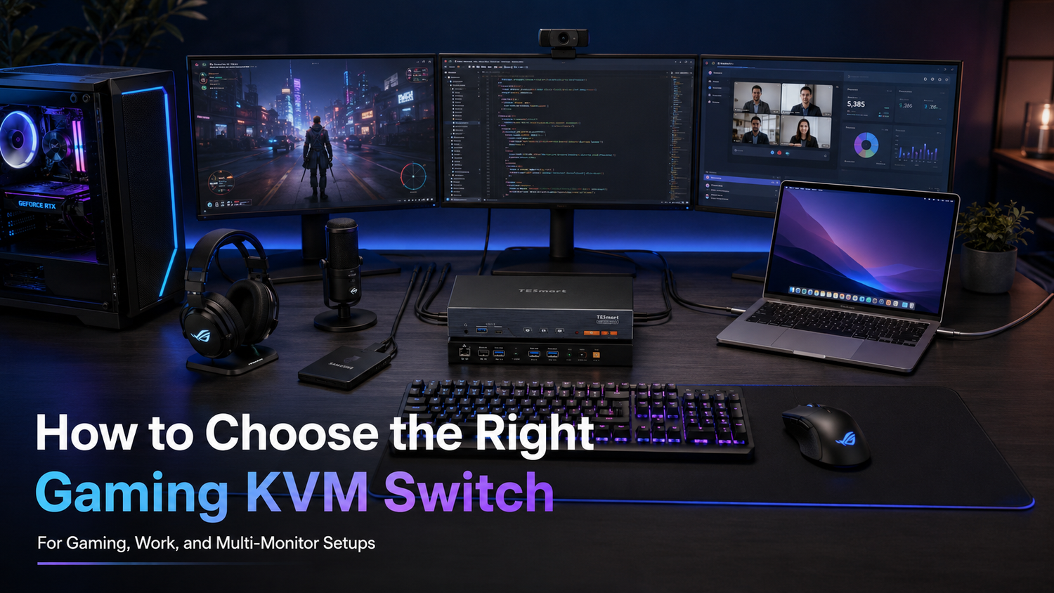 Gaming KVM Switch Buying Guide: What Specs to Check Before Sharing Monitors Between a PC and Laptop