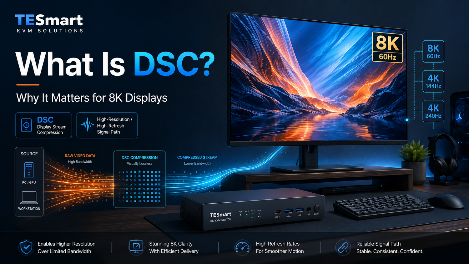 What Is DSC and Why Does It Matter for 8K Displays?