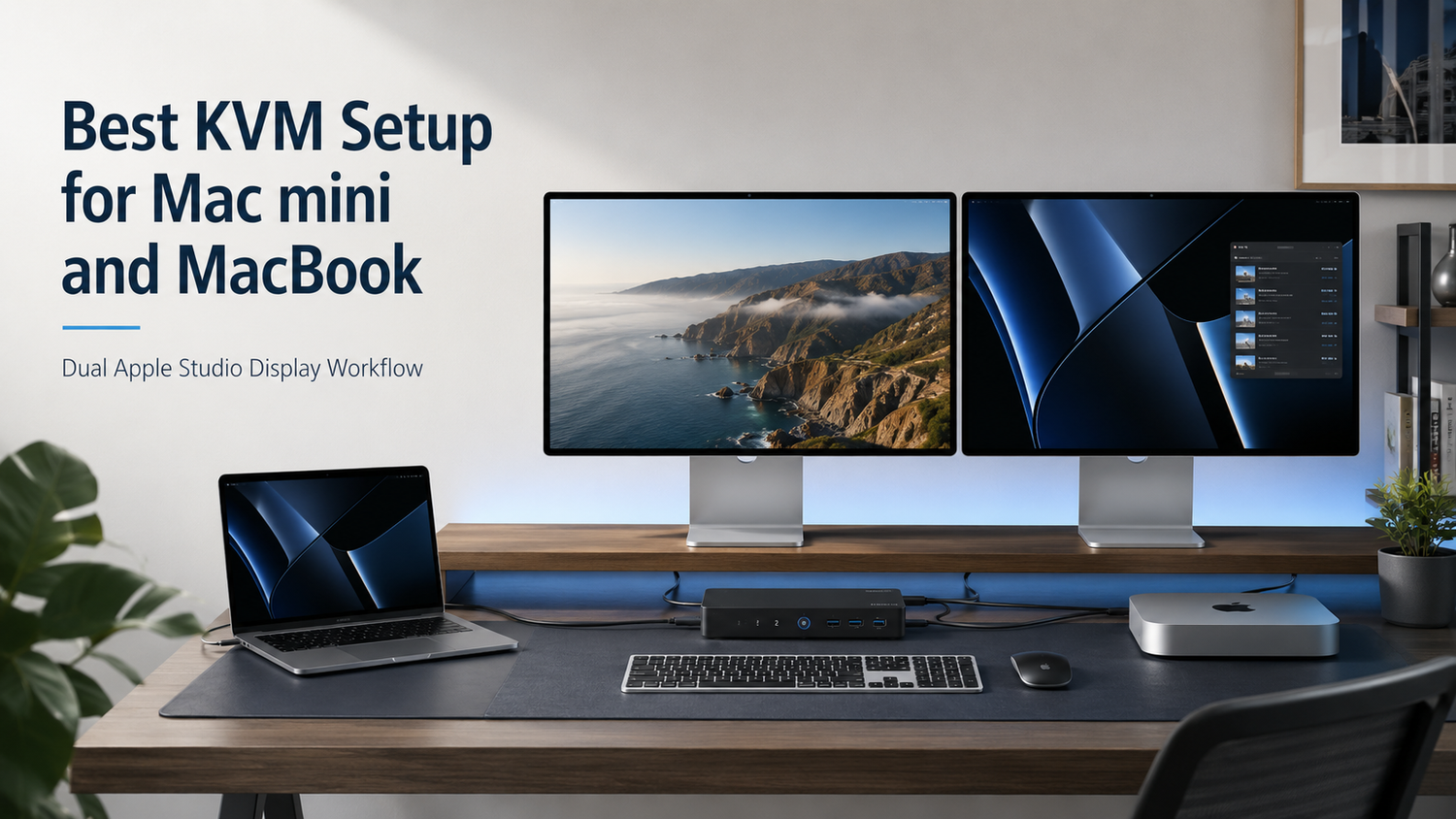 Best Dual-Monitor KVM Setup for Mac mini and MacBook