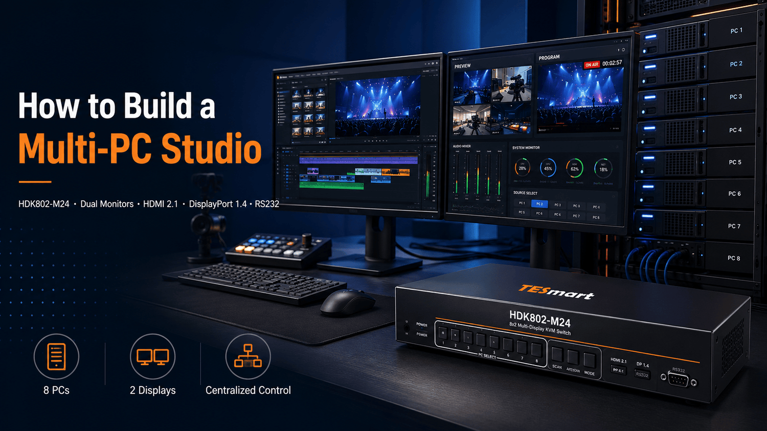How to Build a Multi-PC Studio with HDK802-M24？