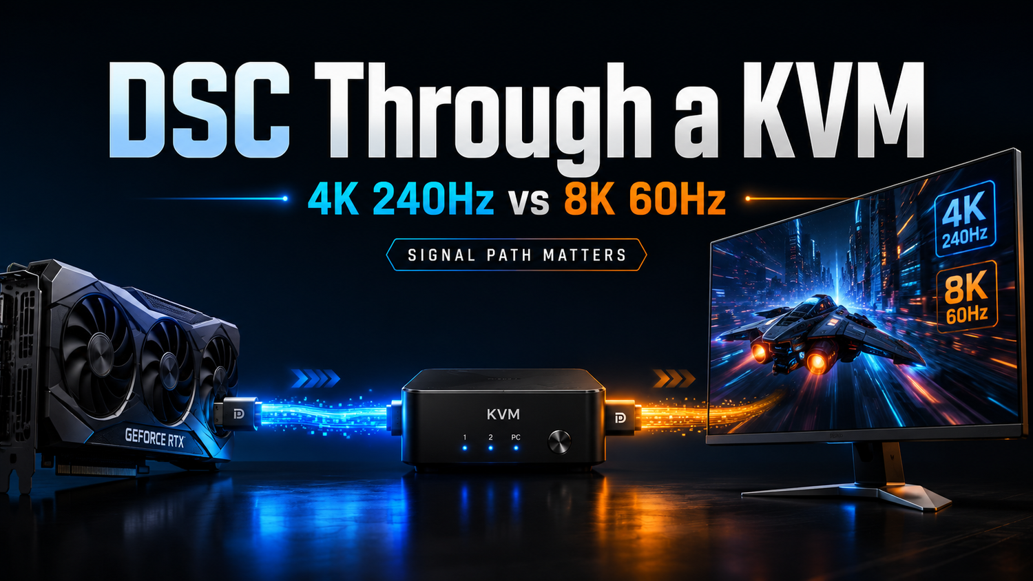 Does a KVM Switch Support DSC? 4K 240Hz and 8K 60Hz Guide