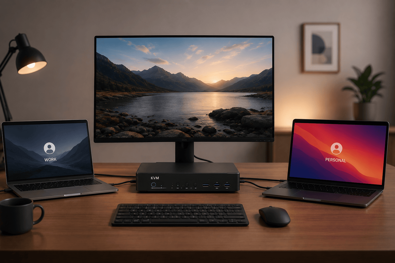 How to Share Two Monitors Between a Thunderbolt Laptop and a Desktop PC