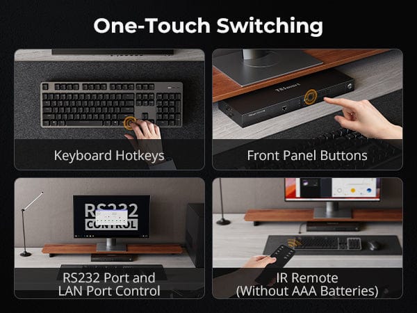 How TESmart KVM Hotkeys Work