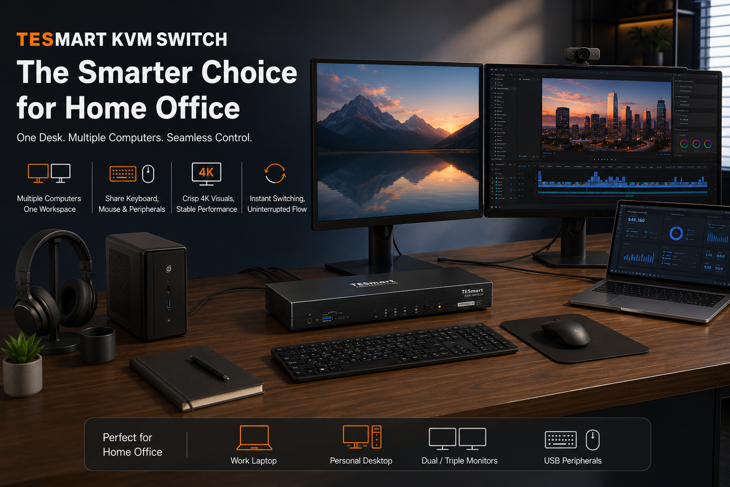 KVM Switch for Home Office: How to Share One Desk Between Work and Personal Computers