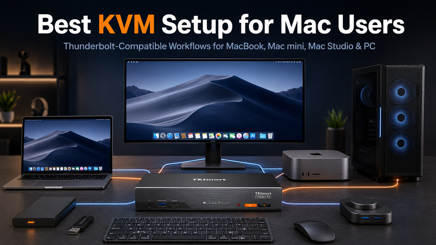 Best KVM for Mac: How to Choose a KVM Compatible with Thunderbolt 4 Workflows