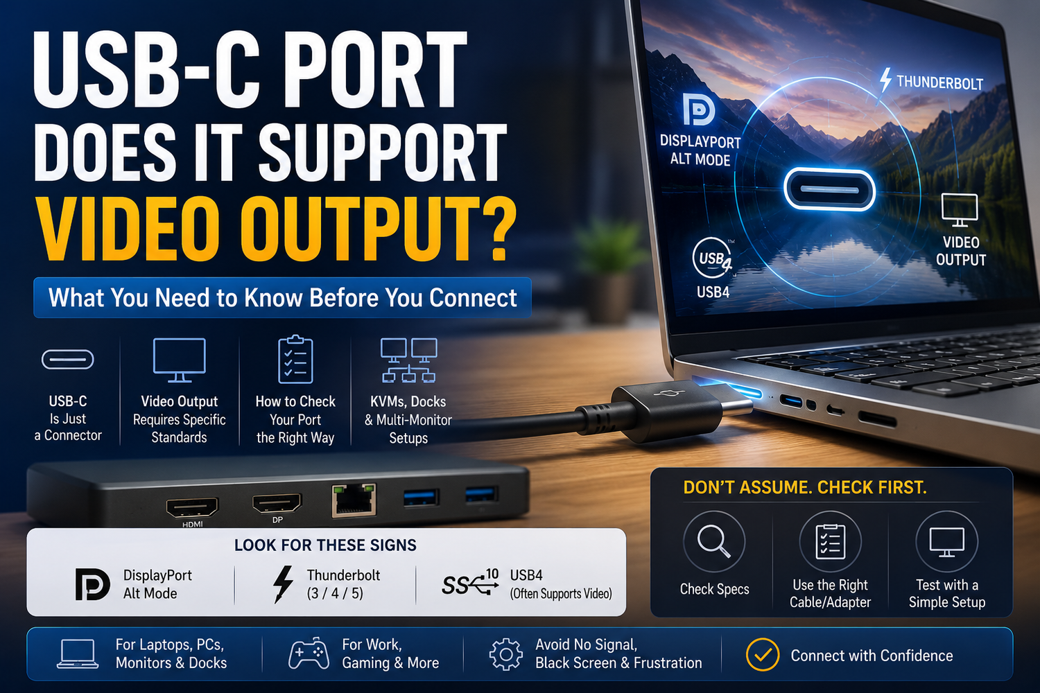 How Do I Know If My USB-C Port Supports Video Output?