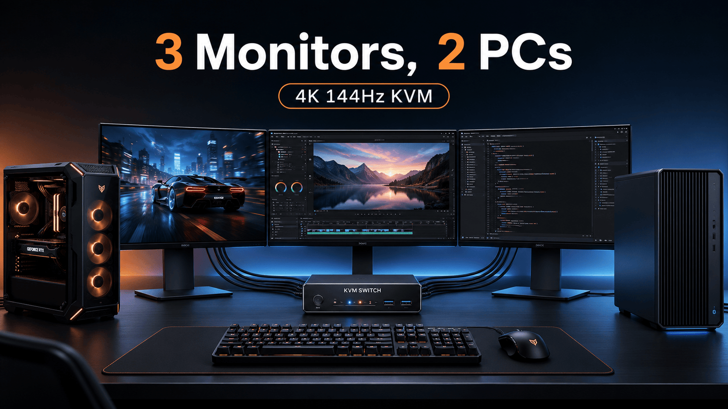 Three Displays, Two Computers: How to Build a Stable High-Refresh DP Workstation