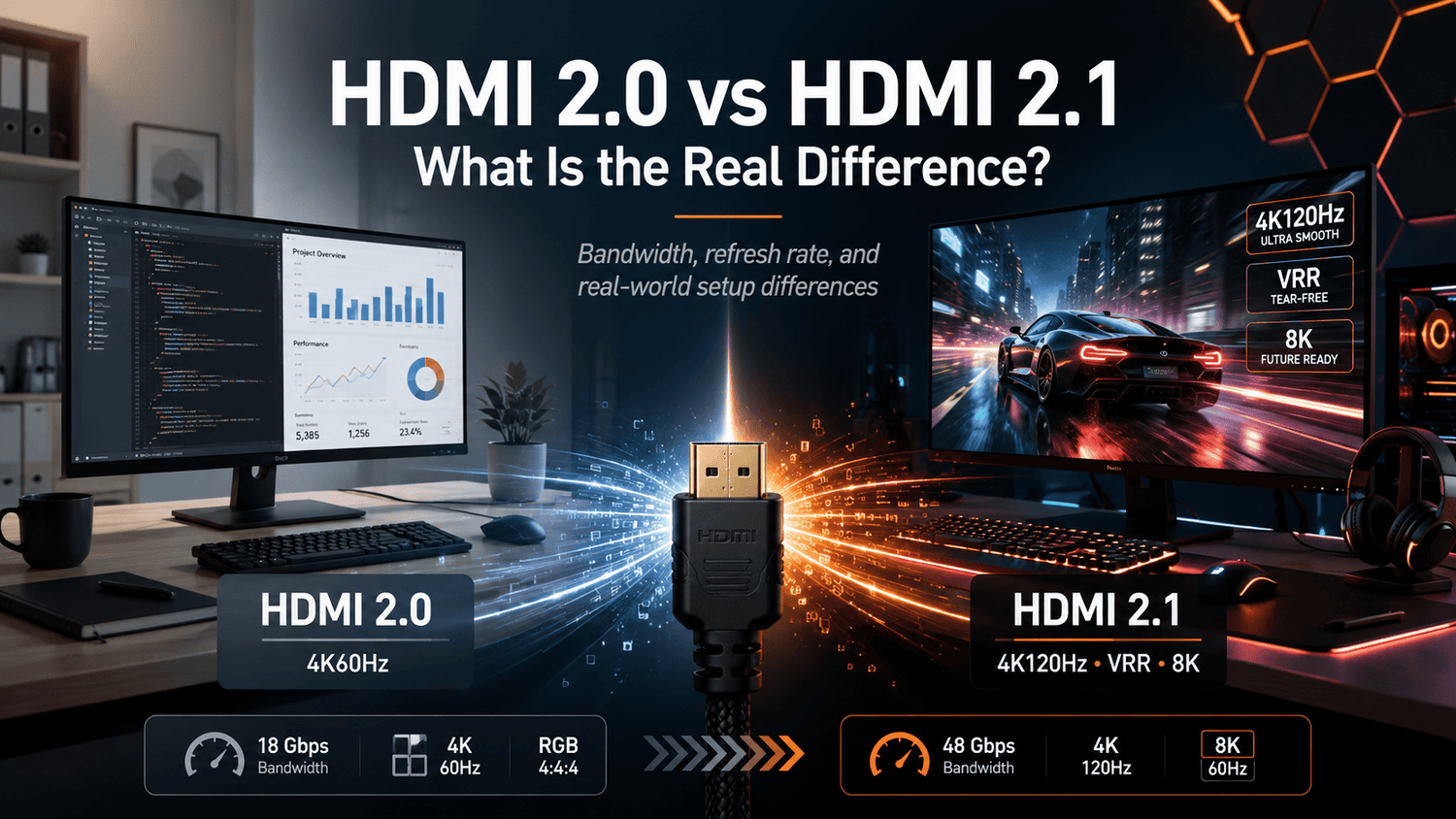 HDMI 2.0 vs HDMI 2.1: What Is the Real Difference?
