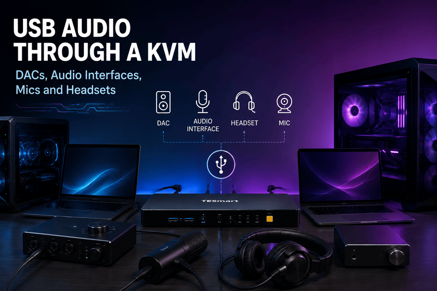 Can You Use a USB Audio Interface or DAC Through a KVM Switch?
