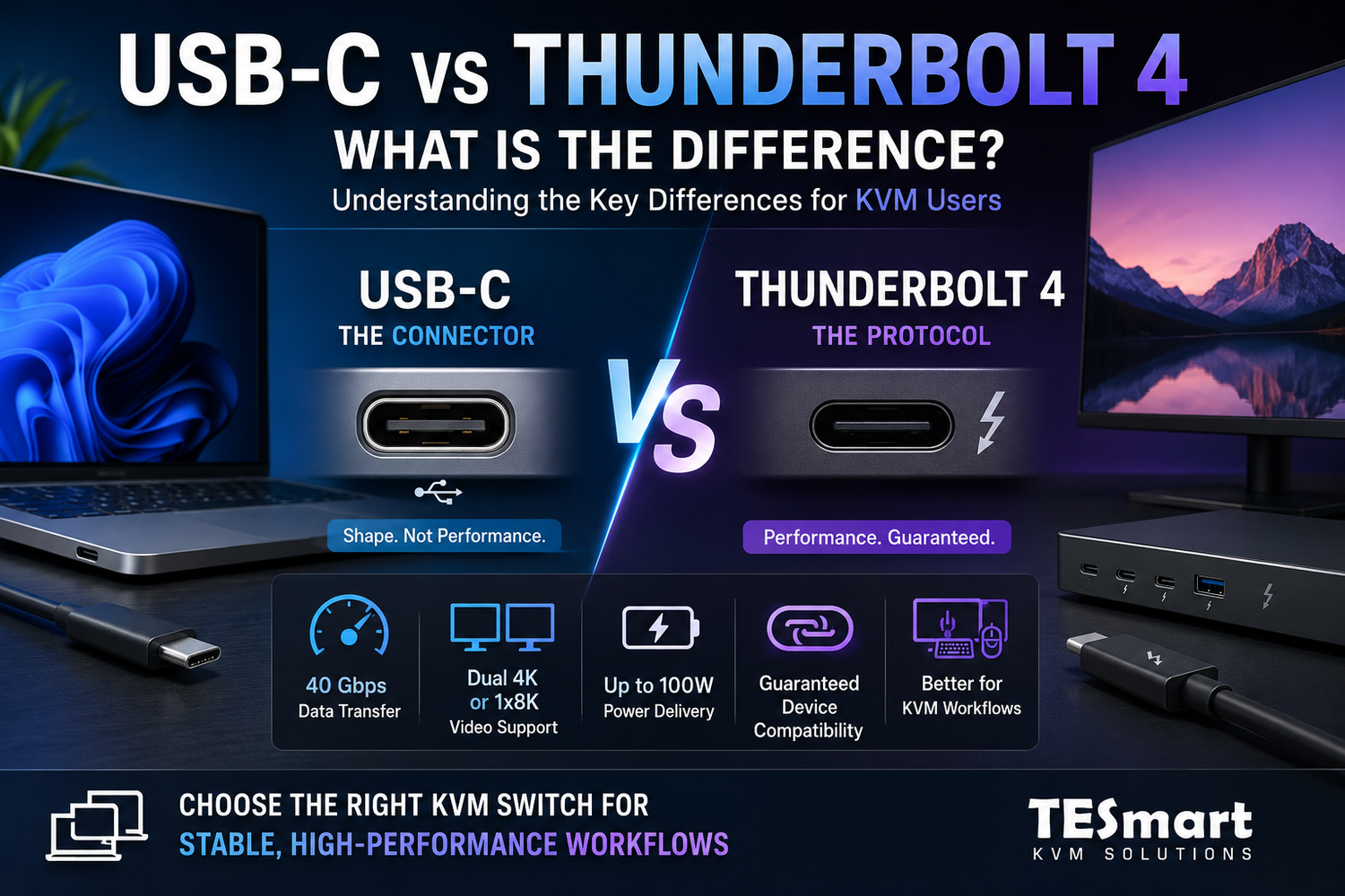USB-C vs Thunderbolt 4: What Is the Difference?