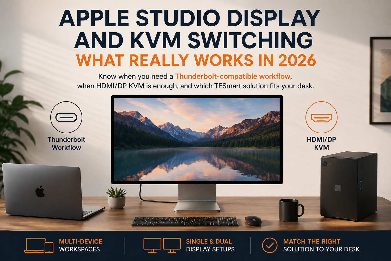 Do You Still Need a Thunderbolt KVM for the 2026 Apple Studio Display?