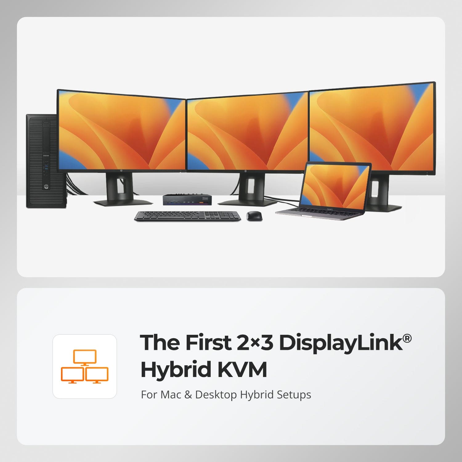 Break macOS Multi-Monitor Limitations: HDC203-PM24 Triple DisplayLink KVM Docking Station Explained