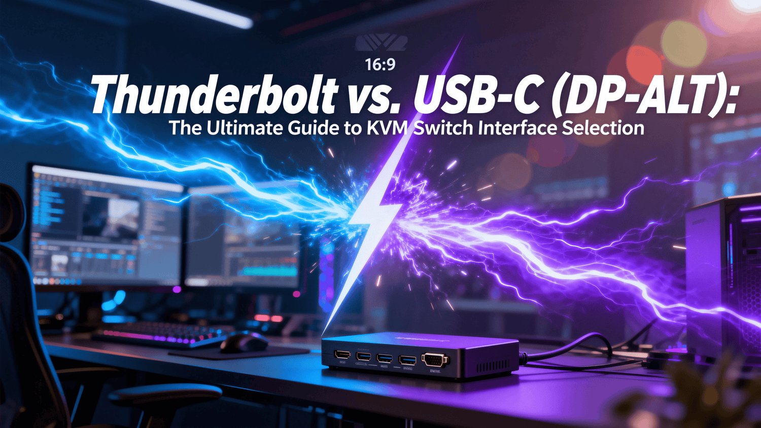 Thunderbolt vs. USB-C (DP-ALT): The Ultimate Guide to KVM Switch Interface Selection