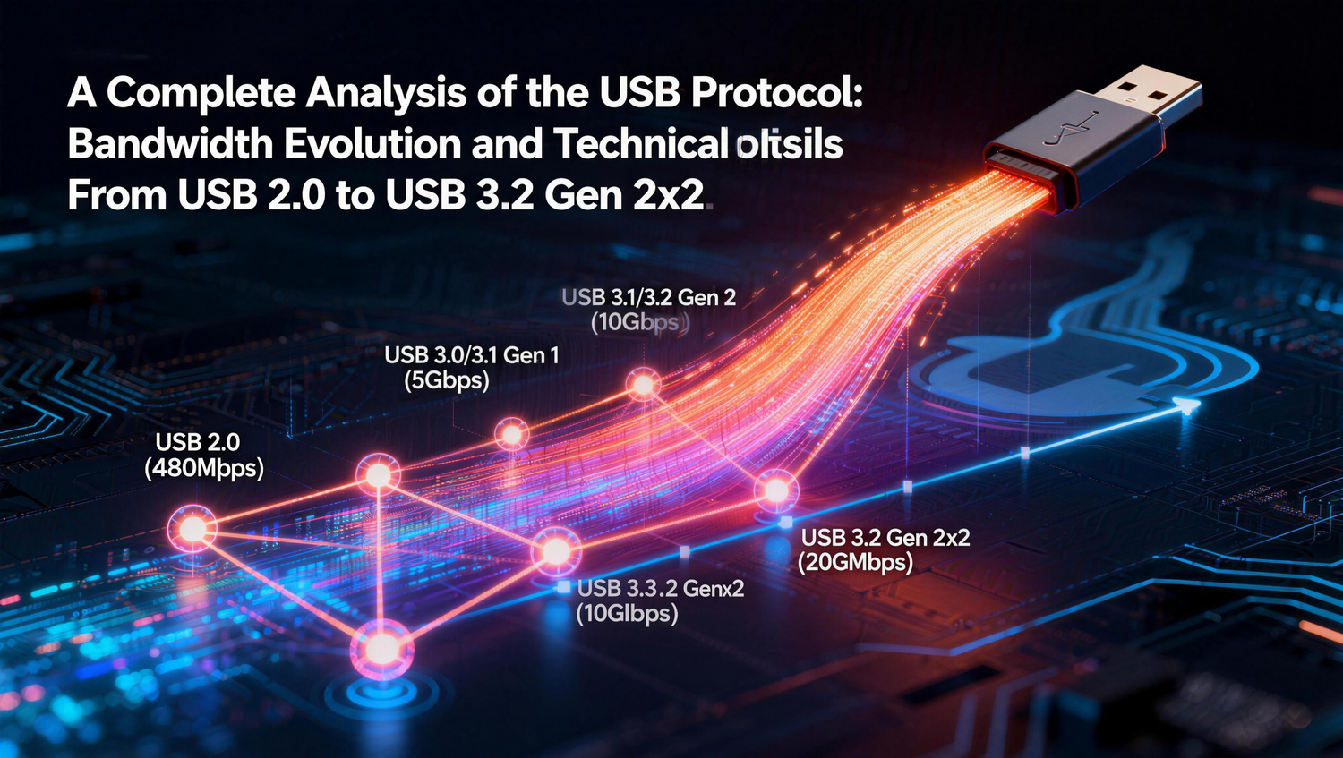 A Complete Analysis of the USB Protocol: Bandwidth Evolution and Technical Details from USB 2.0 to USB 3.2 Gen 2x2