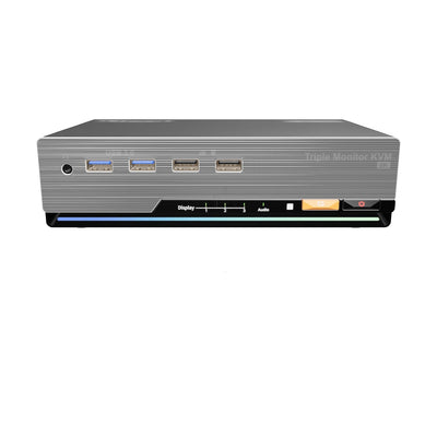 2×3 DP 1.4 KVM for 2 PCs | Triple 8K60/4K144, EDID & G-Sync
