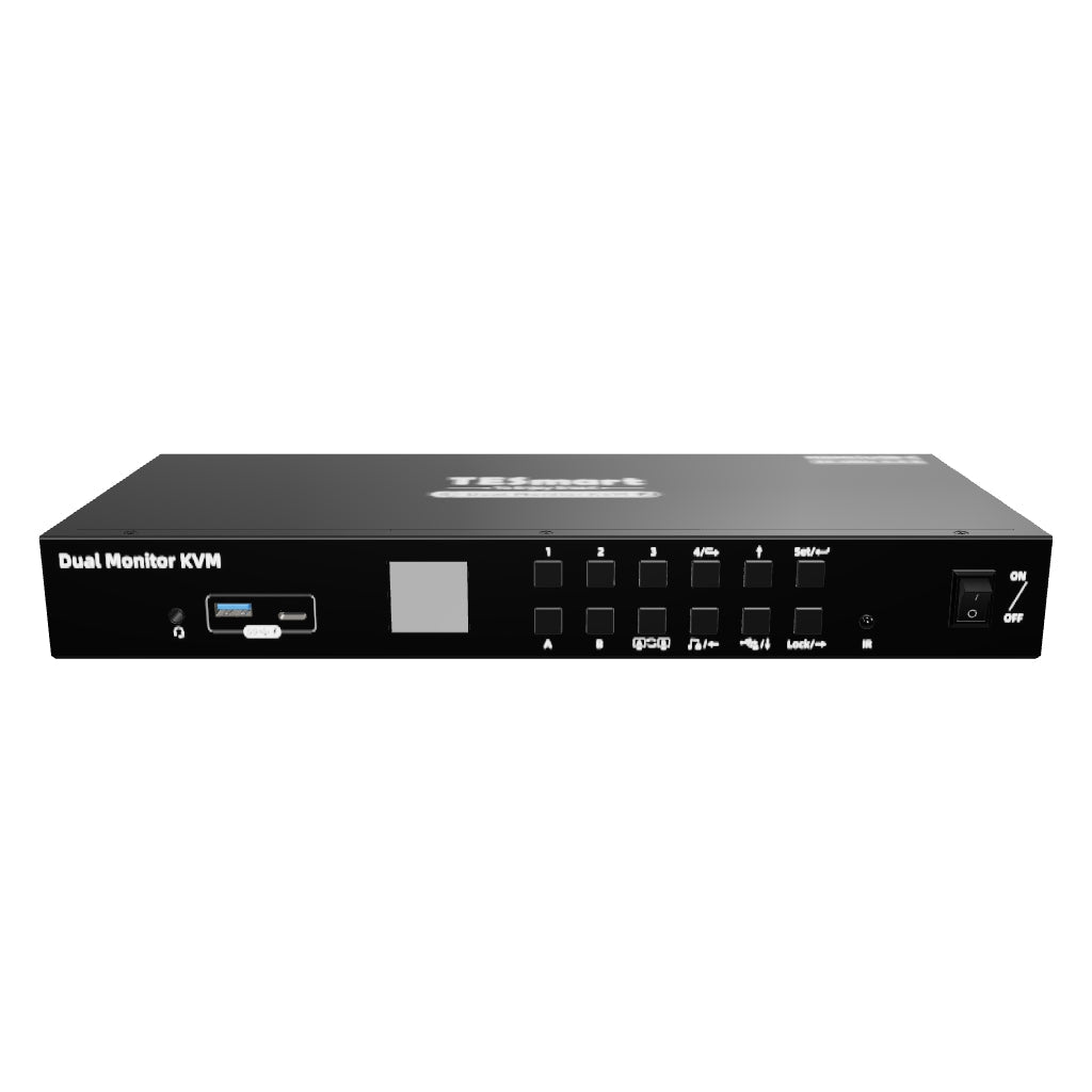 Refurbished Dual Monitor USB-C KVM Docking Station Kit - 4K60Hz, MST, EDID for 2 Laptops &amp; 2 PCs