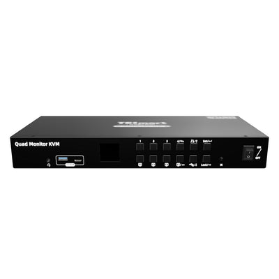 Quad Monitor MST KVM Docking Station Kit - 4K60Hz, EDID for 4 PCs