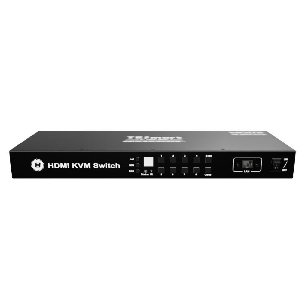 8 Port HDMI KVM Switch 4K60Hz Support RS232/LAN Control