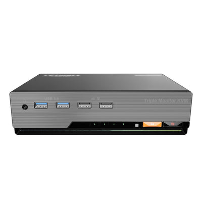 HDMI 2.1 Dual 4K144Hz KVM Switch Gaming Dock for 2 PCs & 2 Monitors, w/ ADI Chip, EDID, VRR, FVA, ALLM, and Dynamic HDR