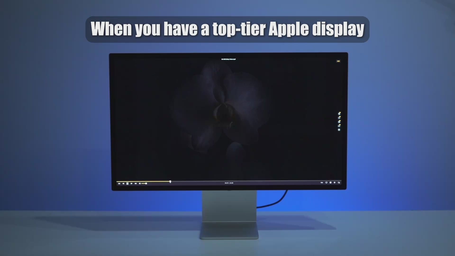 Load video: THK401-X4 demo showing two computers and two additional HDMI devices sharing one Apple Studio Display.