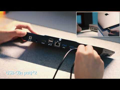 2-Port 8K60Hz USB-C KVM Switch Gaming Dock w/ ADI Chip, EDID, 4K144Hz for Gaming, 2 Laptops 1 Monitor