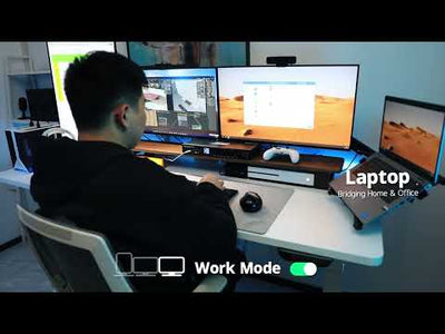 Triple Monitor MST KVM Docking Station Kit - 4K60Hz, EDID for 2 Laptop & 2 PCs
