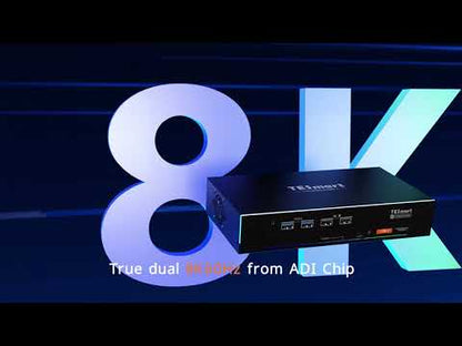 HDMI 2.1 &amp; DP 1.4 Dual 4K144Hz KVM Switch Gaming Dock for 2 PCs &amp; 2 Monitors, w/ ADI Chip, EDID, VRR, FVA, ALLM, and Dynamic HDR