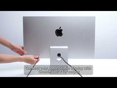 4-Port KVM for Apple Studio Display – Up to 6K@60Hz / 5K@120Hz, Compatible with Thunderbolt™ 4 &amp; HDMI Devices