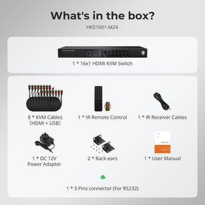 TESmart 16-Port 8K60Hz HDMI 2.1 KVM Switch – Multi-Control, USB 3.2 Gen1 (5Gbps) &amp; Smart Modes for Pro Studios &amp; Multi-PC Setups 16-Port 8K60Hz HDMI 2.1 KVM Switch – Multi-Control, USB 3.2 Gen1 (5Gbps) &amp; Smart Modes for Pro Studios &amp; Multi-PC Setups