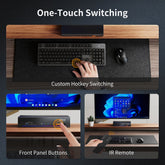 TESmart 8K60Hz HDMI 2.1 2x1 KVM Switch Pro Hub for 2 PCs, w/ EDID Emulation, Gigabit LAN, Dual Charging & USB 3.2 Gen 1 Ultra HD 8K60Hz 2×1 HDMI KVM Switch for 2 PCs, w/ EDID Emulation, Gigabit LAN, USB 3.2 Gen1 & Fast Charging