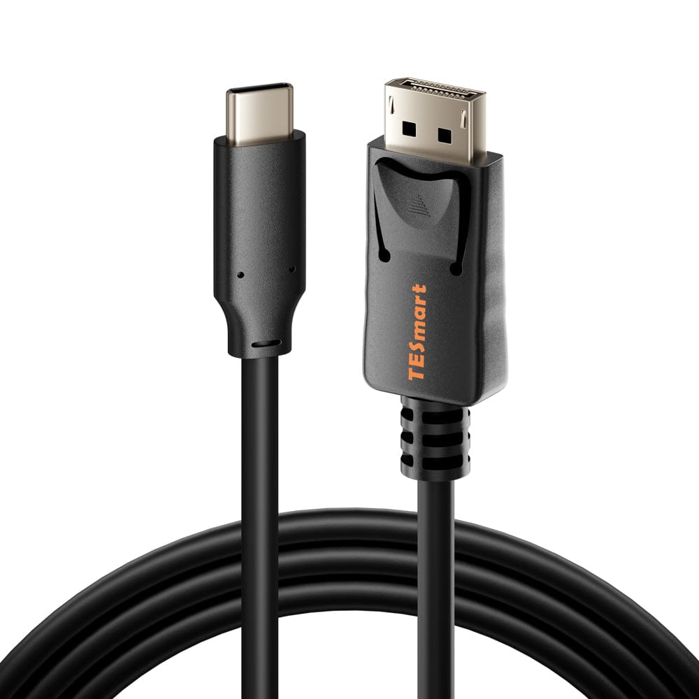 TESmart C2D4K1M5 4K USB-C to DP Cable 5ft, 4K@60Hz HDR, Gold-Plated, Braided, DP Alt Mode (USB 3.1 to DP 1.2) 4K USB-C to DP Cable 5ft, 4K@60Hz HDR, Gold-Plated, Braided, DP Alt Mode (USB 3.1 to DP 1.2)