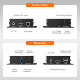 TESmart DKE30SS-M25-USBK 300M Fiber DP Extender 8K@60Hz / 4K@240Hz Lossless Over Optical Fiber 10617230232346 300M Fiber DP Extender 8K@60Hz / 4K@240Hz Lossless Over Optical Fiber