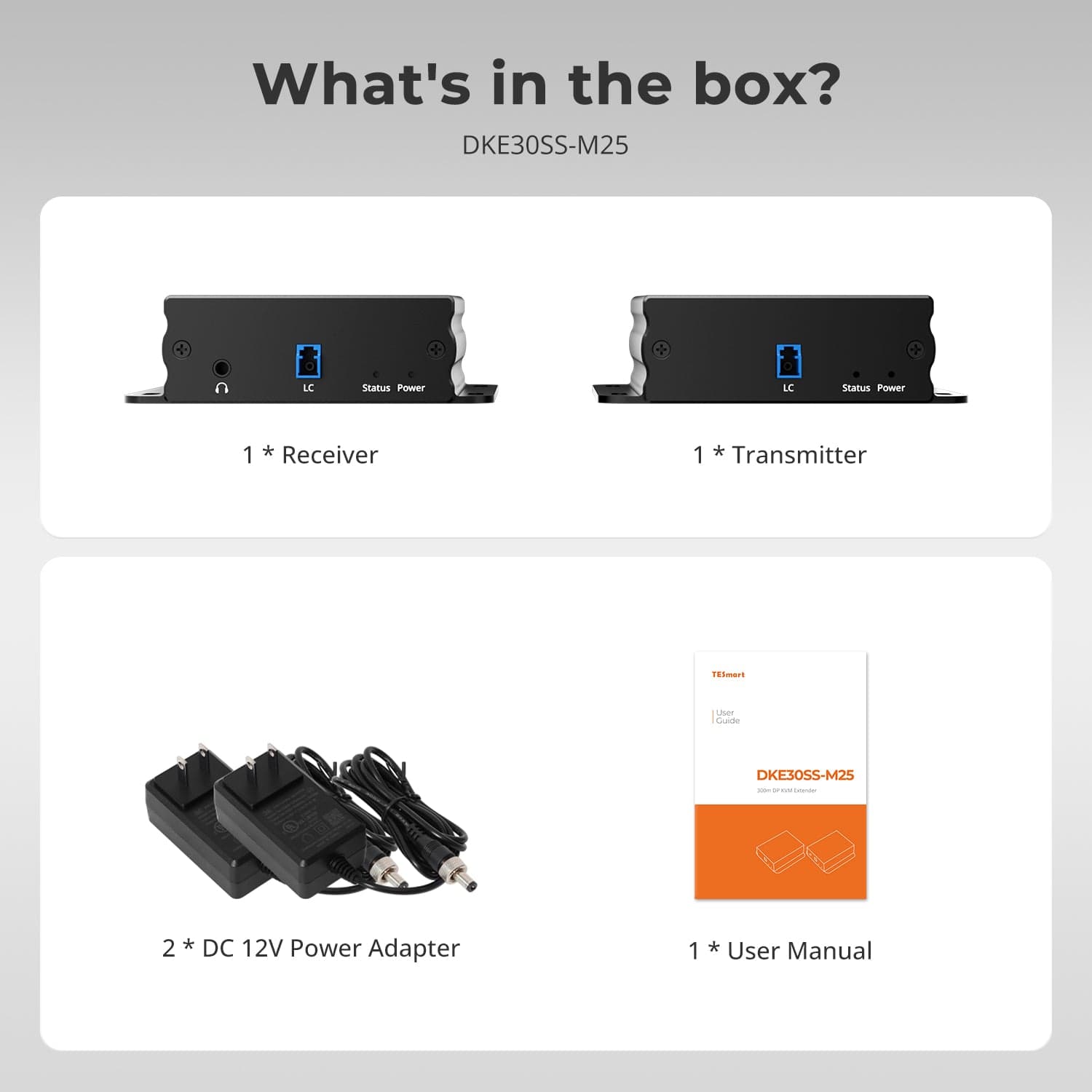 300M Fiber DP Extender 8K@60Hz / 4K@240Hz Lossless Over Optical