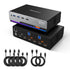 TESmart DKS202-MC24-USBK DP 1.4 Dual 8K@60Hz 4K@144Hz KVM Switch for 2 PCs & 2 Monitors, w/ Multi-PC Control, Drag-and-Drop File Share, USB 3.2 Gen1 & Built-in Gigabit Network 10652805091188 Dual 8K@60Hz 4K@144Hz KVM Switch for 2 PCs & 2 Monitors, DP 1.4 w/ Multi-PC Cursor Glide, Drag-and-Drop File Share & Built-in Gigabit Network