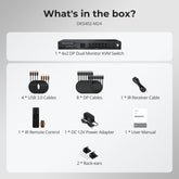 TESmart DP 1.4 Dual 8K@60Hz KVM Switch with Network Hub & Smart EDID – for IT Pros, Creators & Multi-PC Setups DP 1.4 Dual 8K@60Hz KVM Switch with Network Hub & Smart EDID – for IT Pros, Creators & Multi-PC Setups