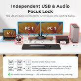TESmart Dual Monitor KVM Switcher Dual 4K60Hz Thunderbolt™ 4 KVM Dock for 1 Laptop & 1 Desktop – EDID, Gaming & Hybrid WFH The World’s First Dual Monitor Thunderbolt™ 4 KVM – Perfect for Gaming & Hybrid WFH Setups
