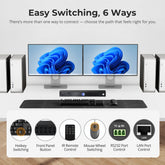 TESmart Dual Monitor KVM Switcher HDMI 2.1 & DP 1.4 Dual 8K60Hz KVM Switch for 8 PCs & 2 Monitors, w/ ADI Chip, EDID, VRR, FVA, ALLM, and Dynamic HDR HDMI 2.1 & DP 1.4 Dual 8K60Hz KVM Switch for 8 PCs & 2 Monitors, w/ ADI Chip, EDID, VRR, FVA, ALLM, and Dynamic HDR