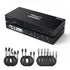 TESmart HCK402-P23-USBK Dual Monitor KVM Switcher Dual Monitor USB-C KVM Docking Station Kit - 4K60Hz, MST, EDID for 2 Laptops & 2 PCs 10652805090464 USB-C KVM Switch Dual Monitor - 2 Laptops & 2 PCs, 4K60Hz, MST, EDID | TESmart US Plug