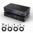 TESmart HDC203-PM24-USBK DP1.2 & USB-C Triple 4K60Hz KVM Switch Productivity Dock for 2 PCs & 3 Monitors, w/ All-in-One Connectivity, 100W PD Charging, Gigabit Switch, and Multi-Mode Control 10652805092123 DP1.2 & USB-C Triple 4K60Hz KVM Dock for 2 PCs & 3 Monitors, All-in-One Connectivity, 100W PD Charging, Gigabit Switch US Plug