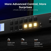 TESmart HDC402-P23-USBK Dual Monitor Hybrid USB-C/HDMI/DP 4K60Hz KVM Switch Pro Hub for 2 Laptops & 2 PCs, w/ MST Mode, EDID Emulation, Gigabit LAN, and Dual Charging Dual 4K60Hz Hybrid KVM Pro Hub for 4 PCs & 2 Monitors, w/ MST Mode, EDID Emulation, Gigabit LAN & Dual Charging
