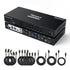 TESmart HDC403-P23-USBK Triple Monitor KVM Switch Triple Monitor MST KVM Docking Station Kit - 4K60Hz, EDID for 1 Laptop & 3 PCs 10652805090471 Triple Monitor MST KVM Dock - 4K60Hz, EDID for 1 Laptop & 3 PCs US Plug