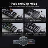 TESmart HDK202-M24-USBK HDMI 2.1 & DP 1.4 Dual 4K144Hz KVM Switch Gaming Dock for 2 PCs & 2 Monitors, w/ ADI Chip, EDID, VRR, FVA, ALLM, and Dynamic HDR 10652805090747 HDMI 2.1 & DP 1.4 Dual 4K144Hz VRR KVM Dock for 2 PCs & 2 Monitors, ADI Chip, EDID, HDR US Plug